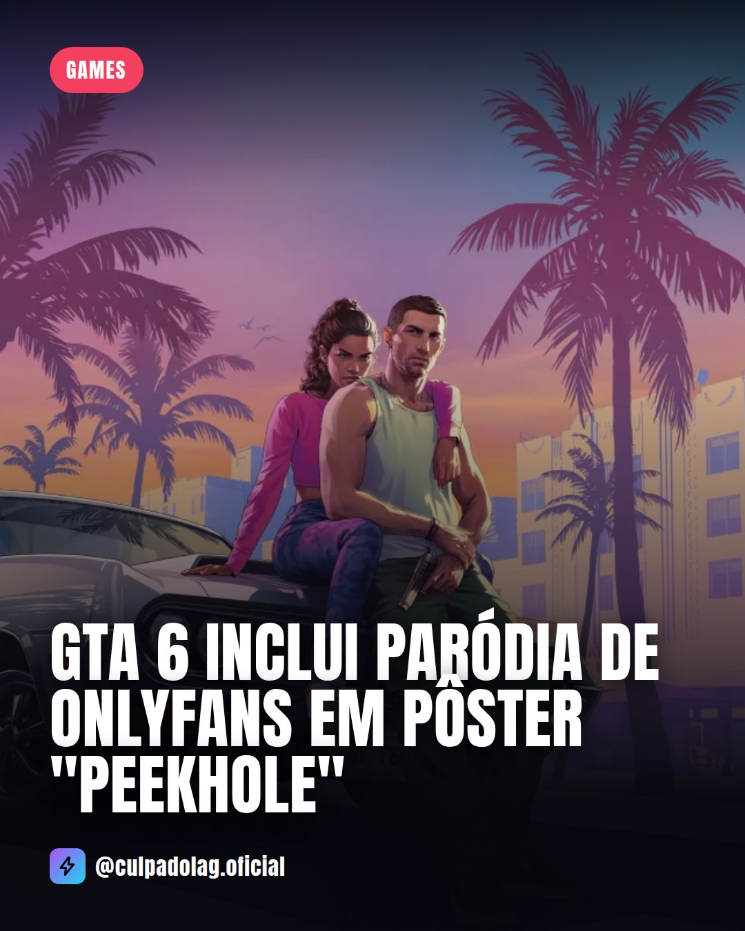 Último post do Culpa do Lag no Instagram