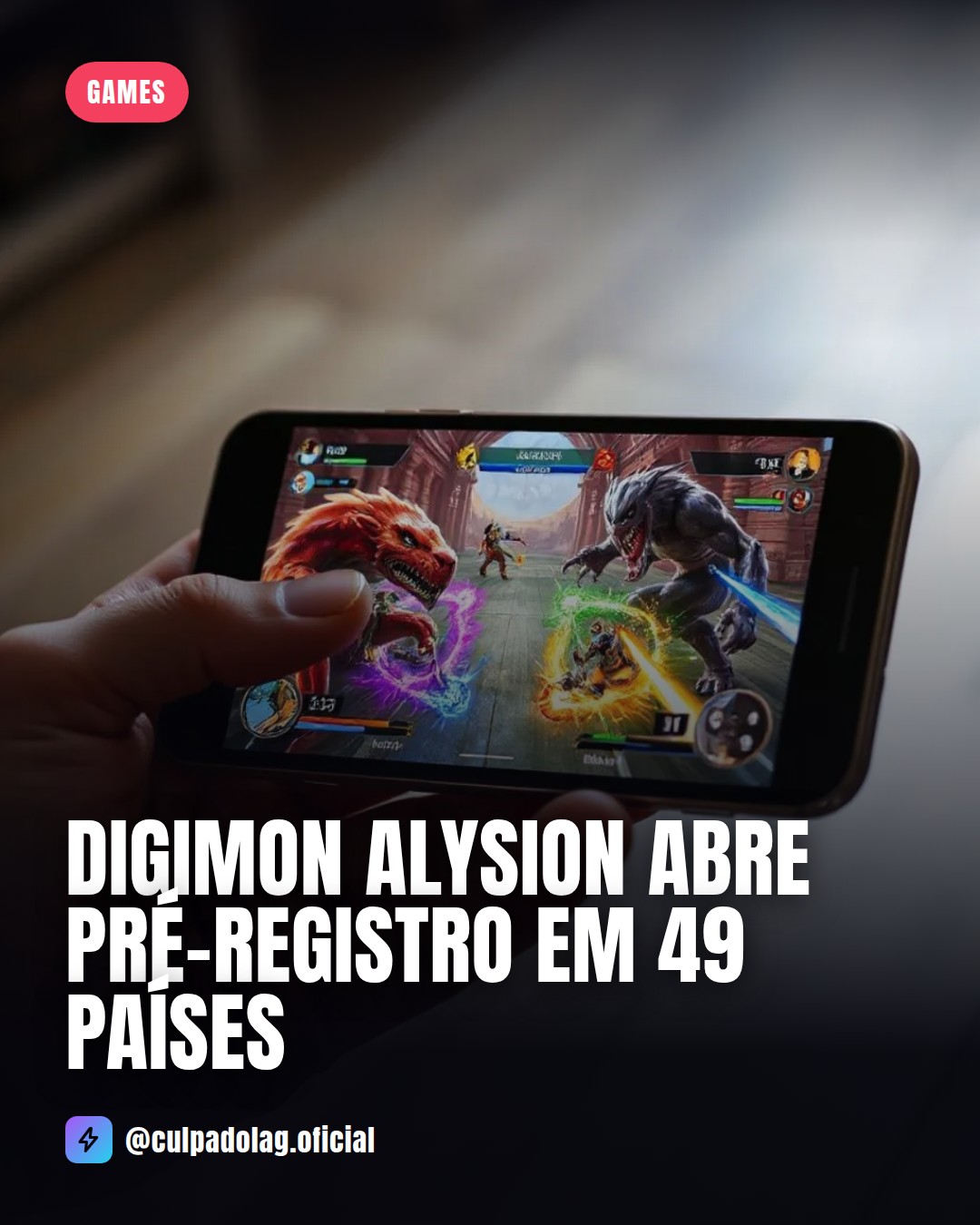 Último post do Culpa do Lag no Instagram