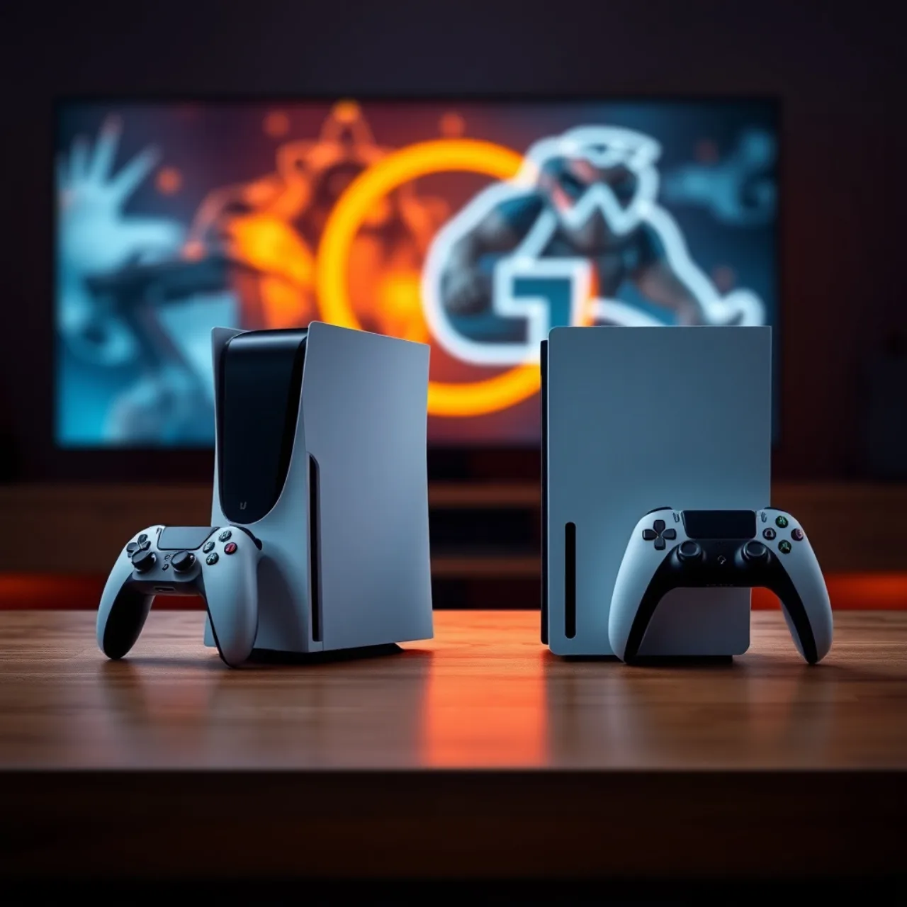 Jogador suando, segurando controle Xbox Series X, ao lado de garrafa de água, halteres e um prato de frutas