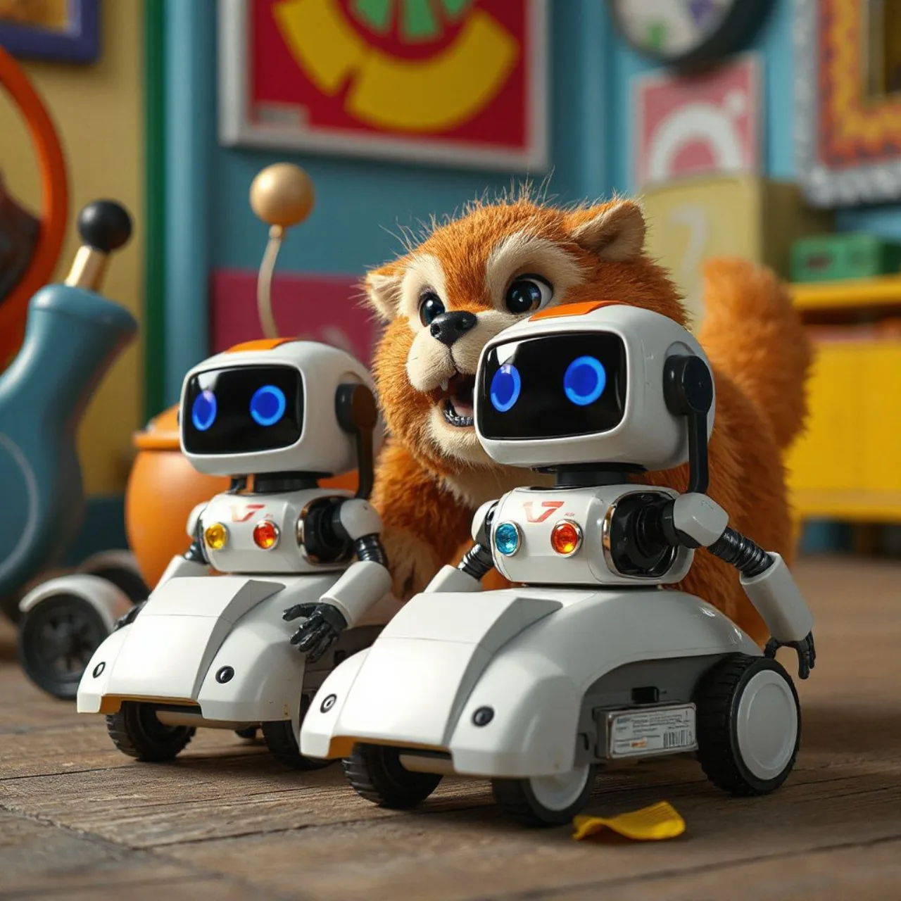 R2‑D2, C‑3PO e Ewoks ao lado dos logos de Star Wars: Droids e Star Wars: Ewoks