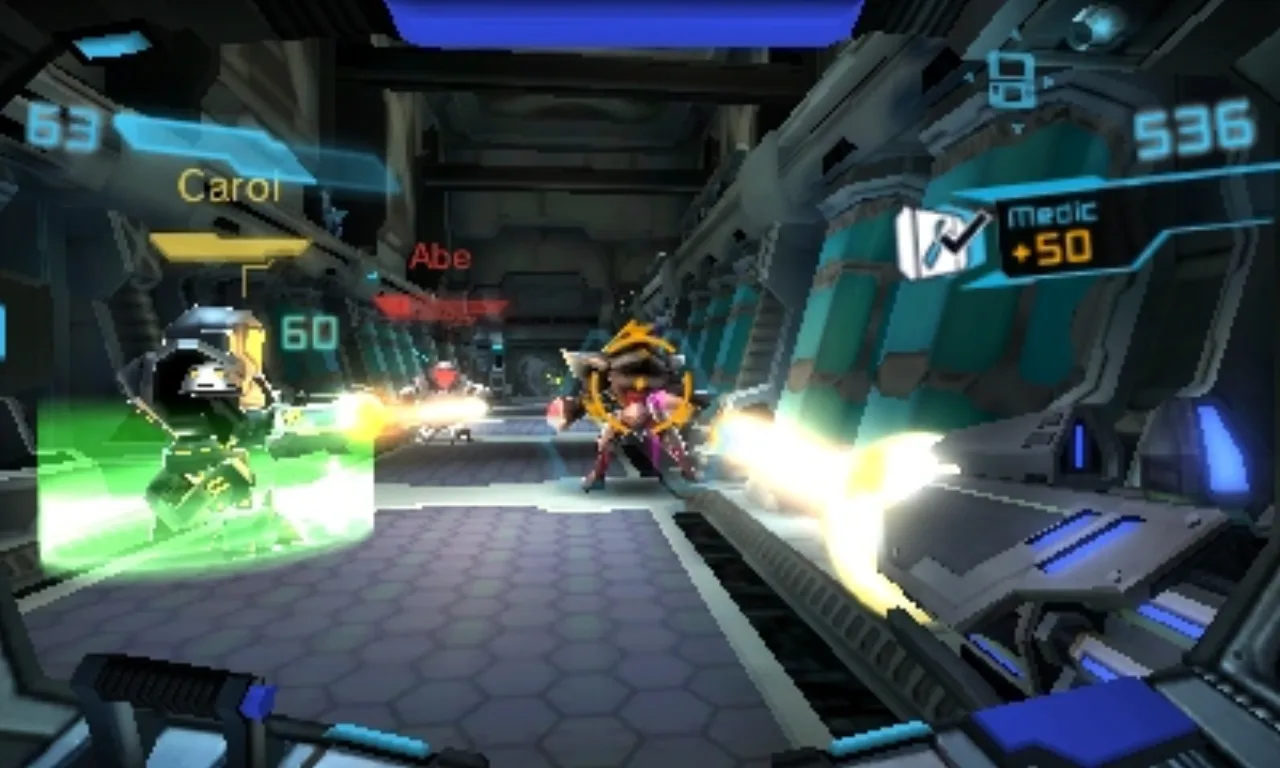 Cena do jogo Metroid Prime: Federation Force