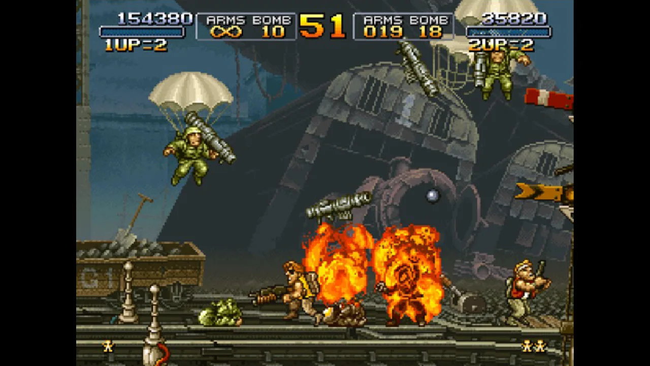 Cena do jogo Metal Slug