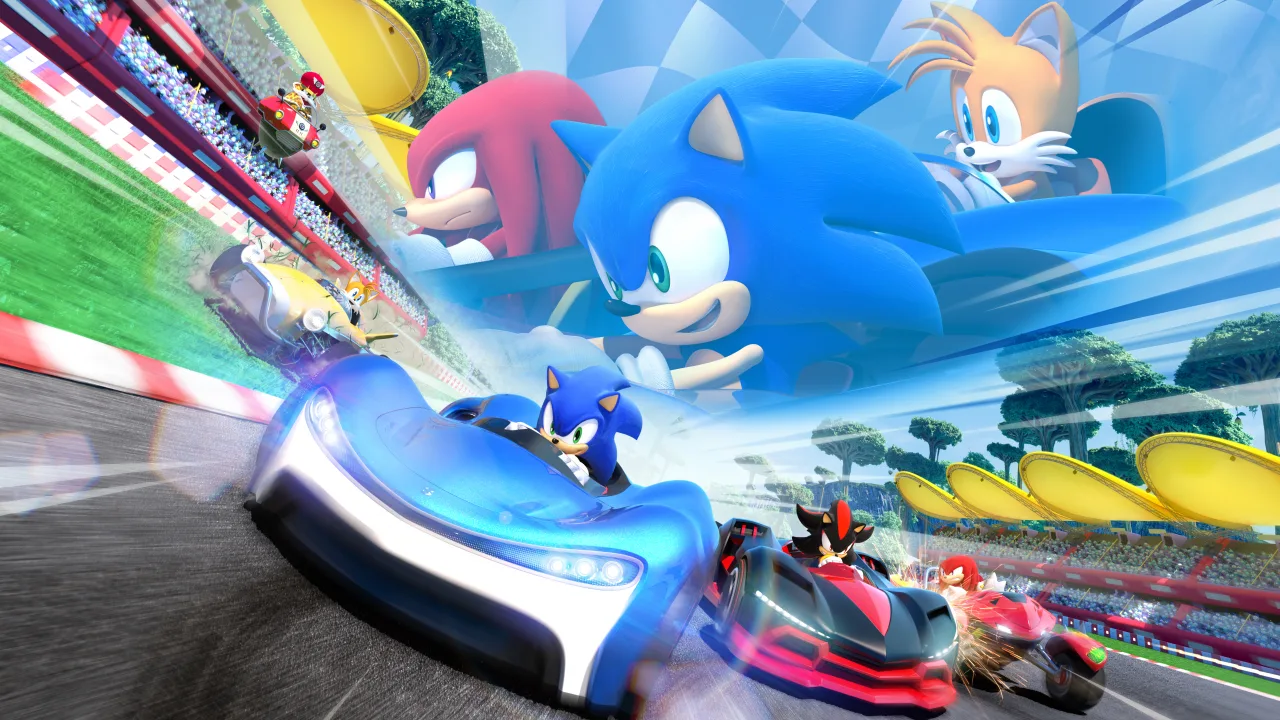 Cena do jogo Sonic Team