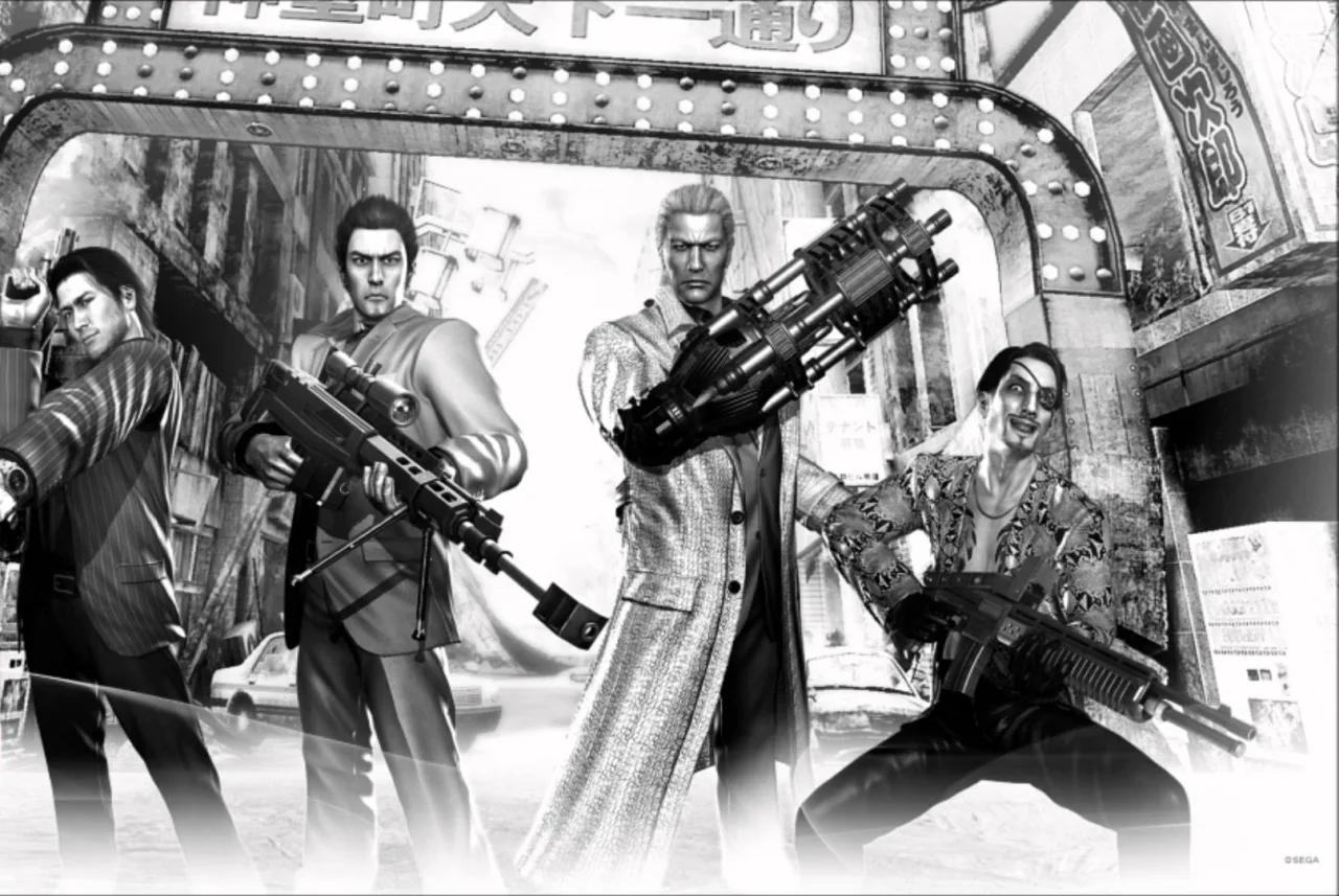 Cena do jogo Yakuza: Dead Souls