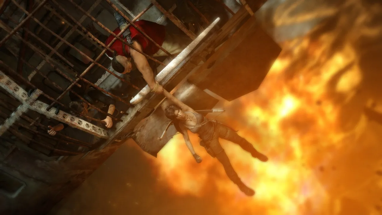 Cena do jogo Tomb Raider