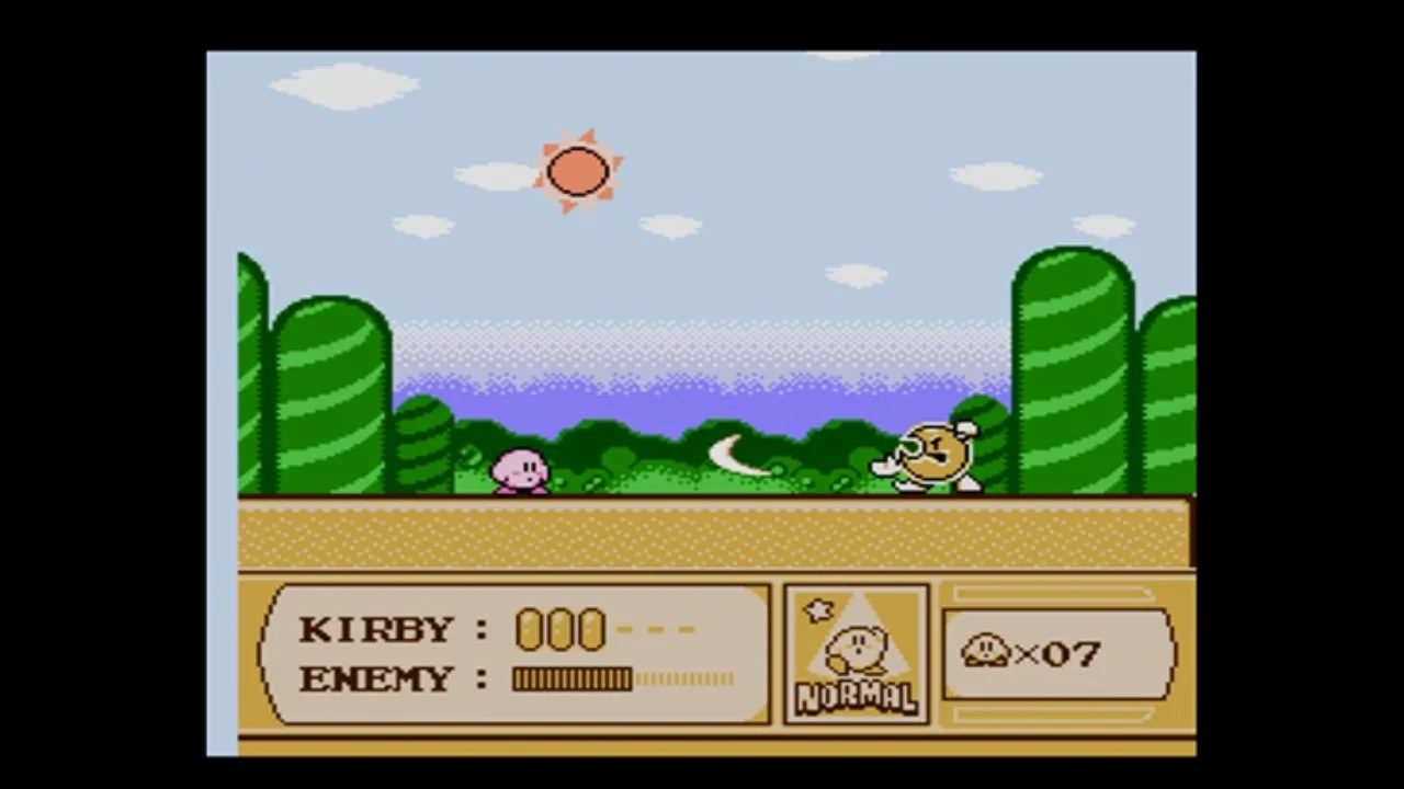 Cena do jogo Kirby