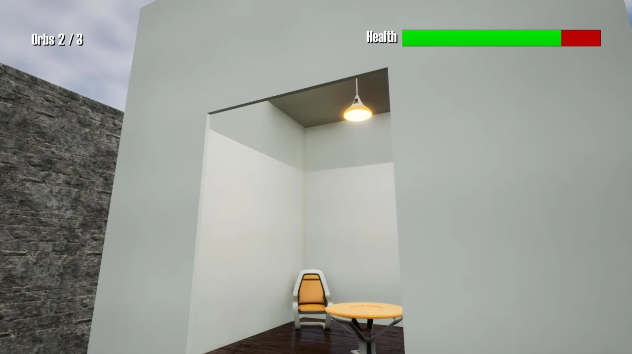 Jogador concentrado em console, usando headset, com halteres ao lado e garrafa de água na mesa