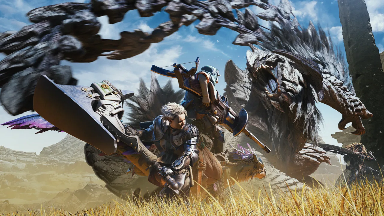 Cena do jogo Monster Hunter Wilds: Ascendance