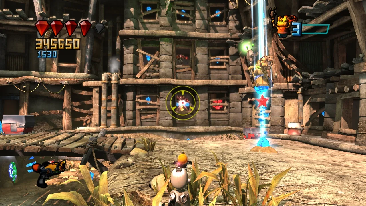Pessoa focada em um monitor exibindo conquistas da PSN enquanto toma um shake proteico em um ambiente gamer moderno
