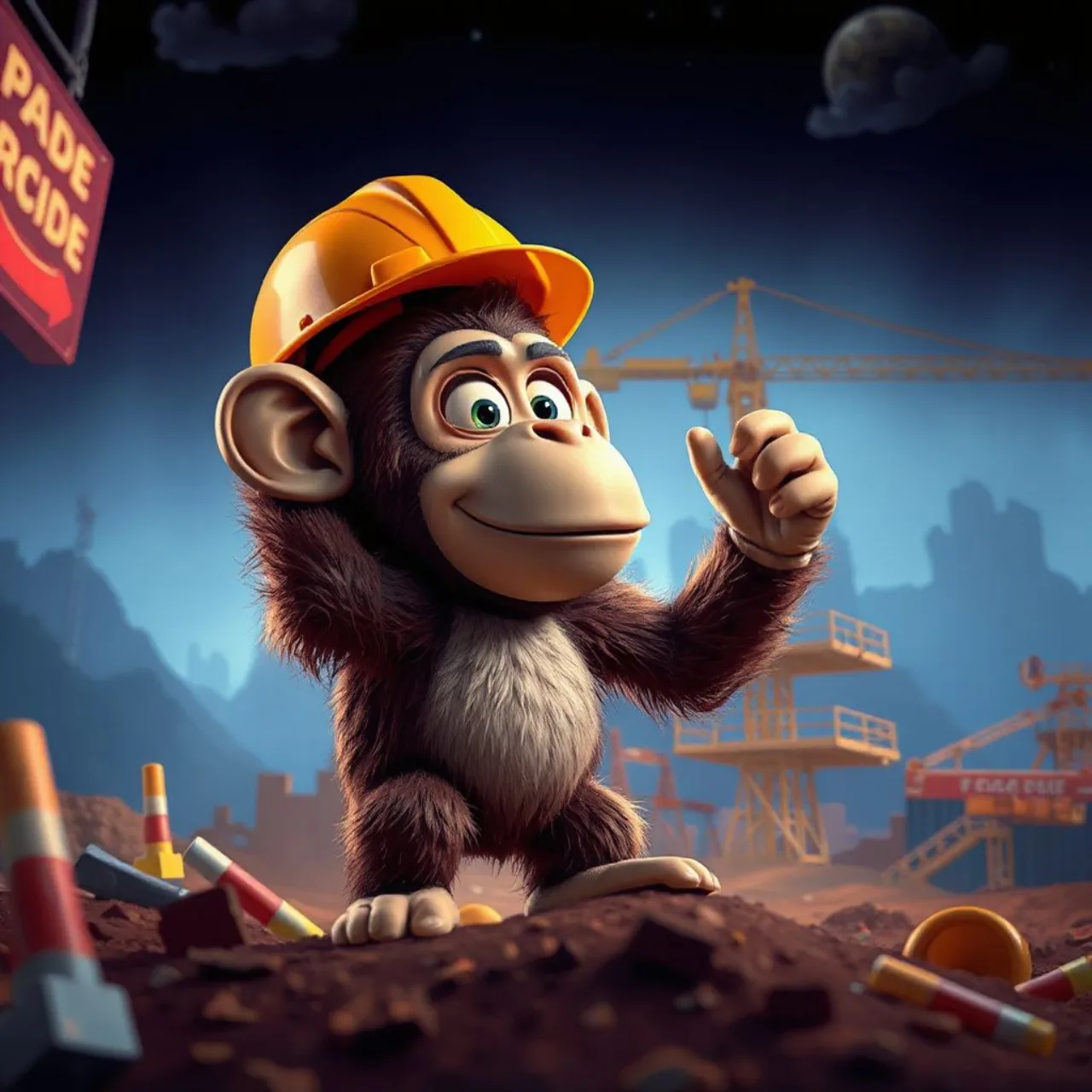 Arte promocional de Donkey Kong com o gorila e o encanador em estilo pixelado, exibindo o logotipo clássico