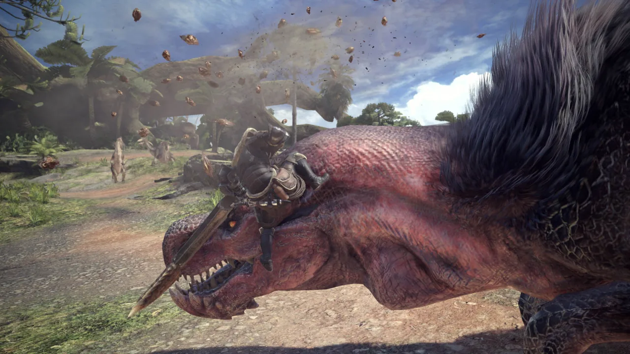 Cena do jogo Monster Hunter Wilds
