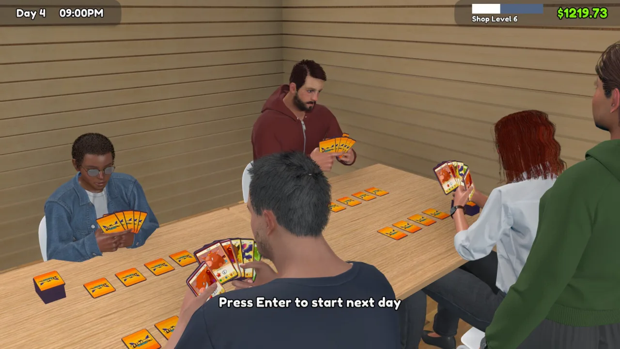 Cena do jogo TCG Card Shop Simulator