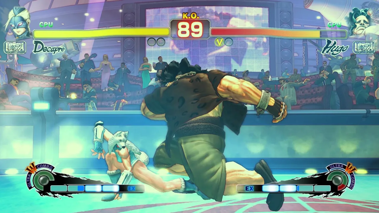 Cena do jogo Ultra Street Fighter IV