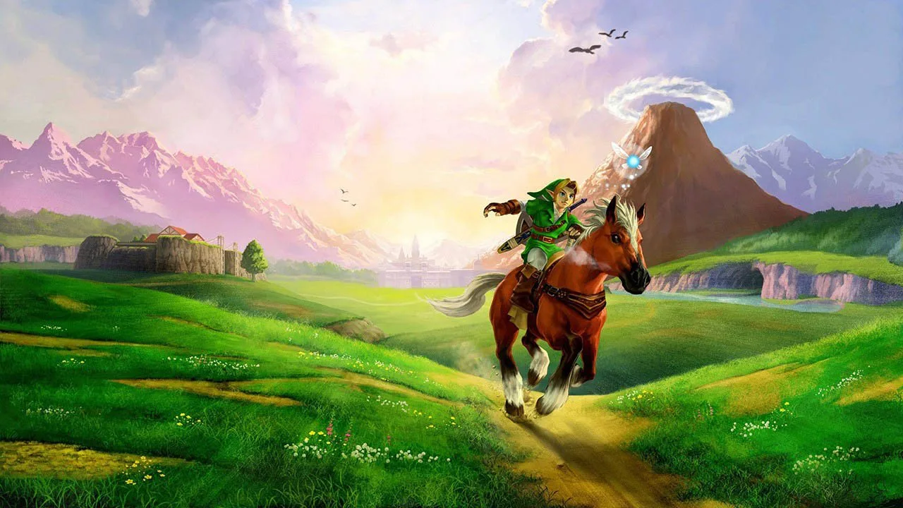 Cena do jogo Ocarina of Time