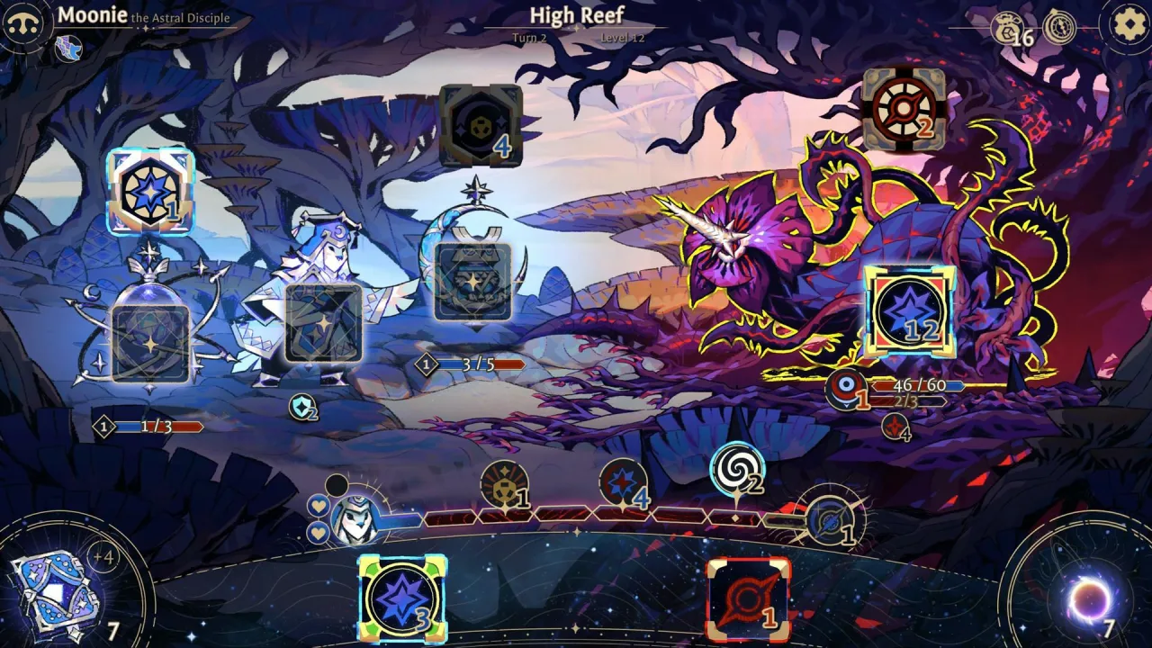 Cena do jogo Astrea: Six-Sided Oracles