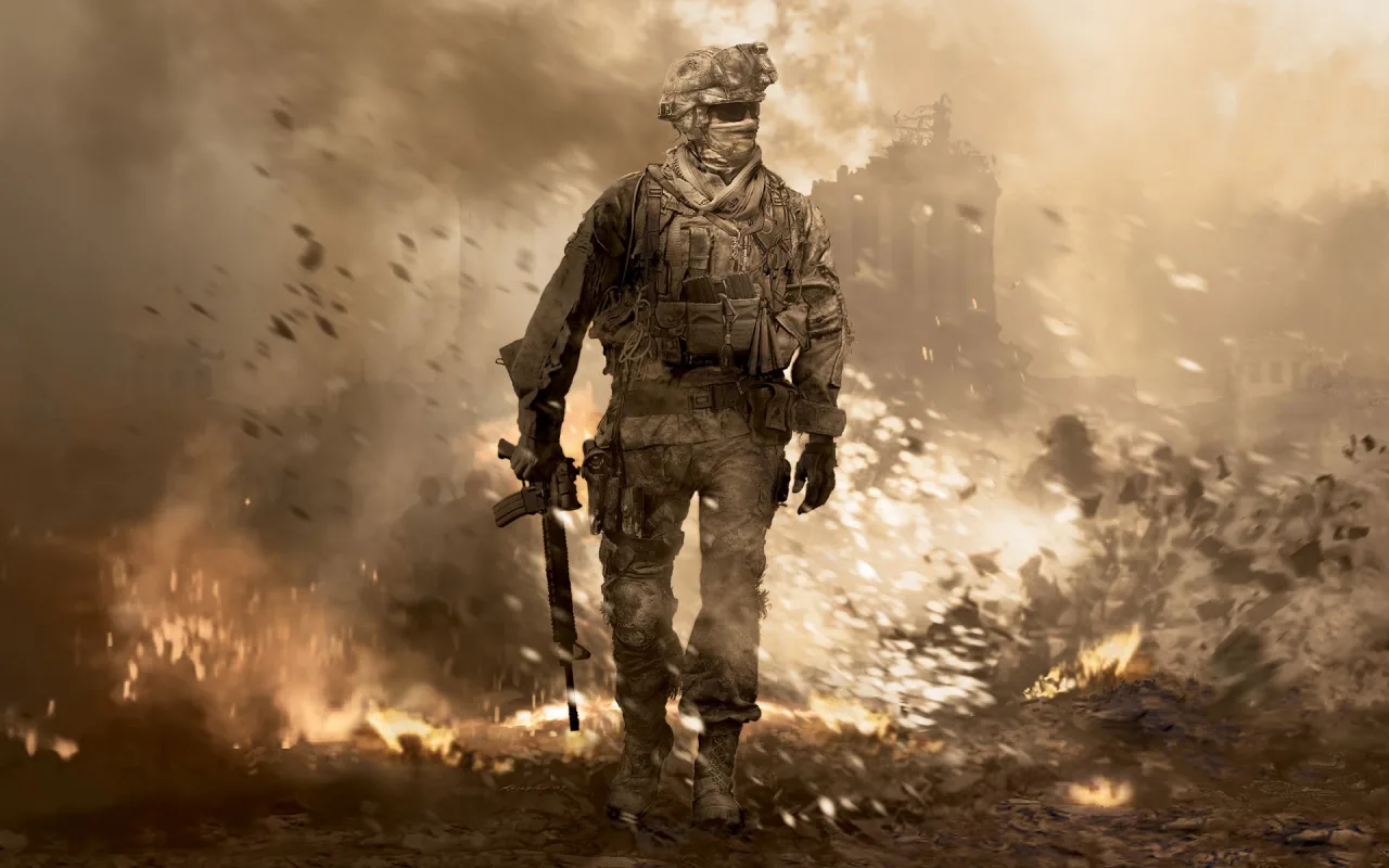 Cena do jogo Modern Warfare 2