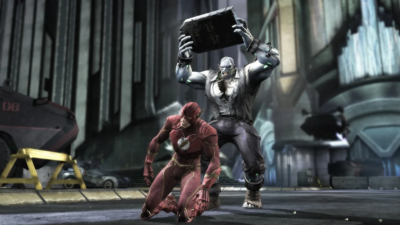 Cena do jogo Injustice 3
