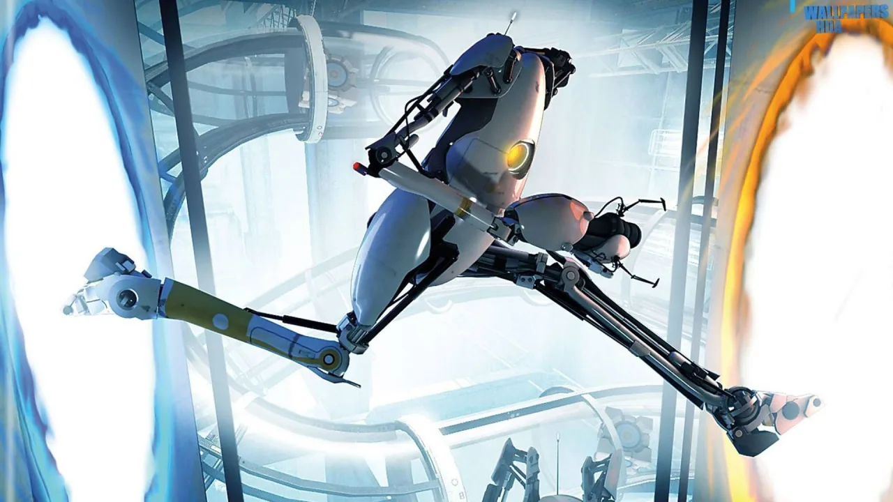 Cena do jogo Portal 2