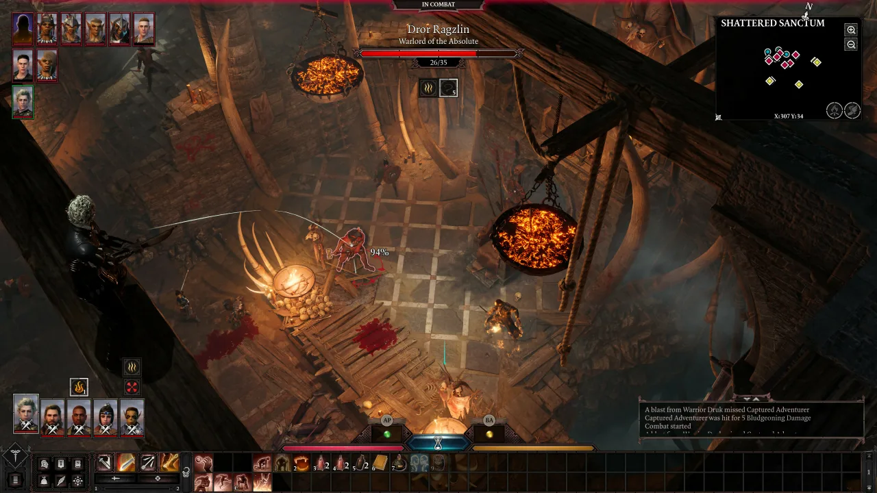 Cena do jogo Baldur's Gate 3