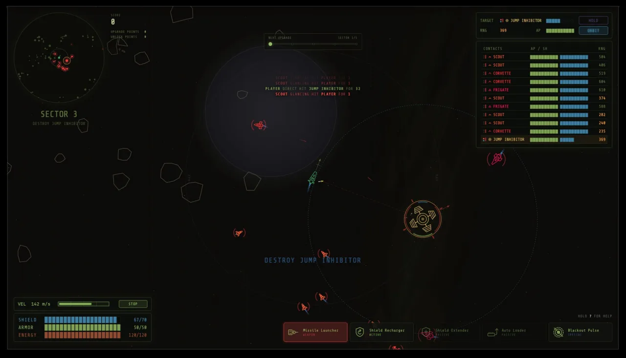 Cena do jogo Gundam Rogue Orbit