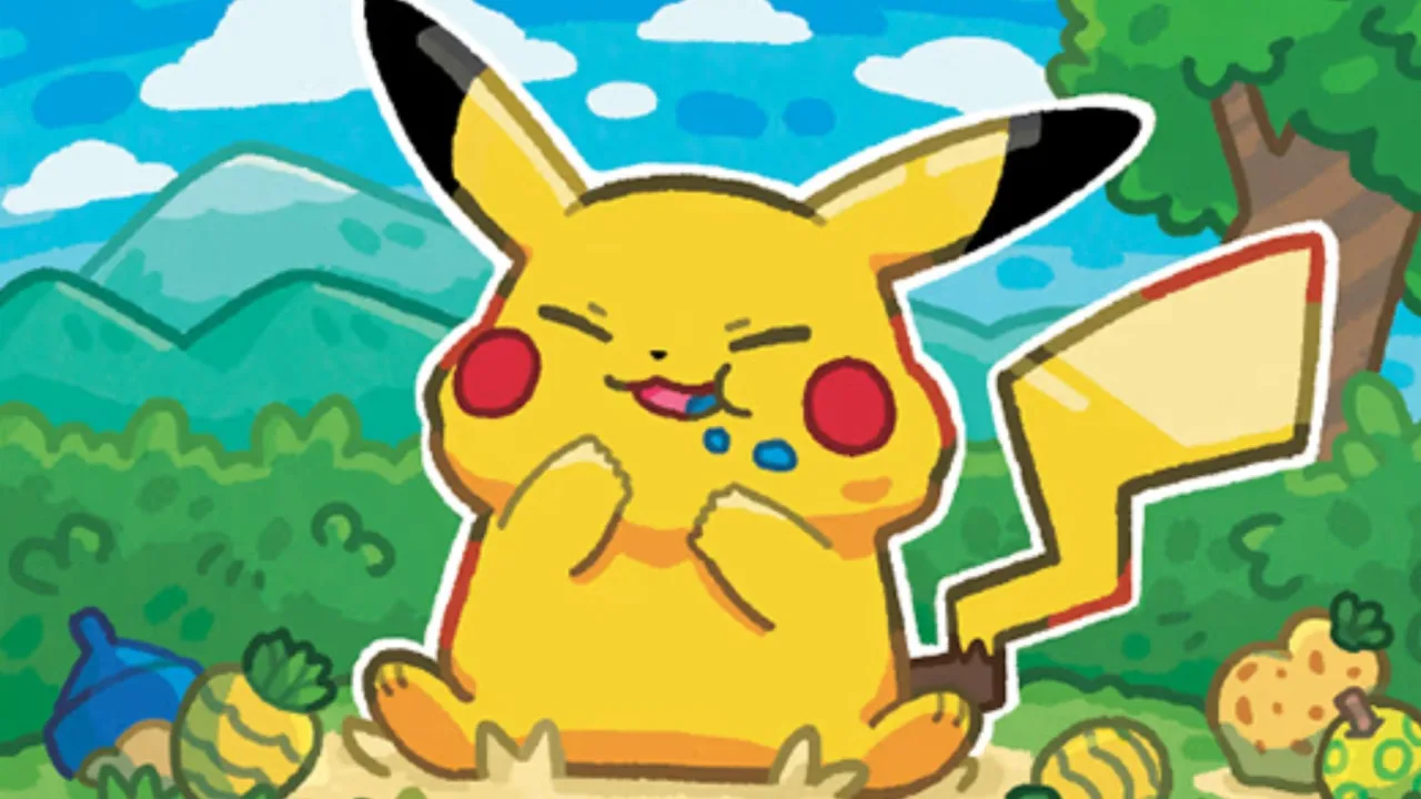 Jovem atleta segurando um booster de Pikachu ao lado de halteres e garrafa de água