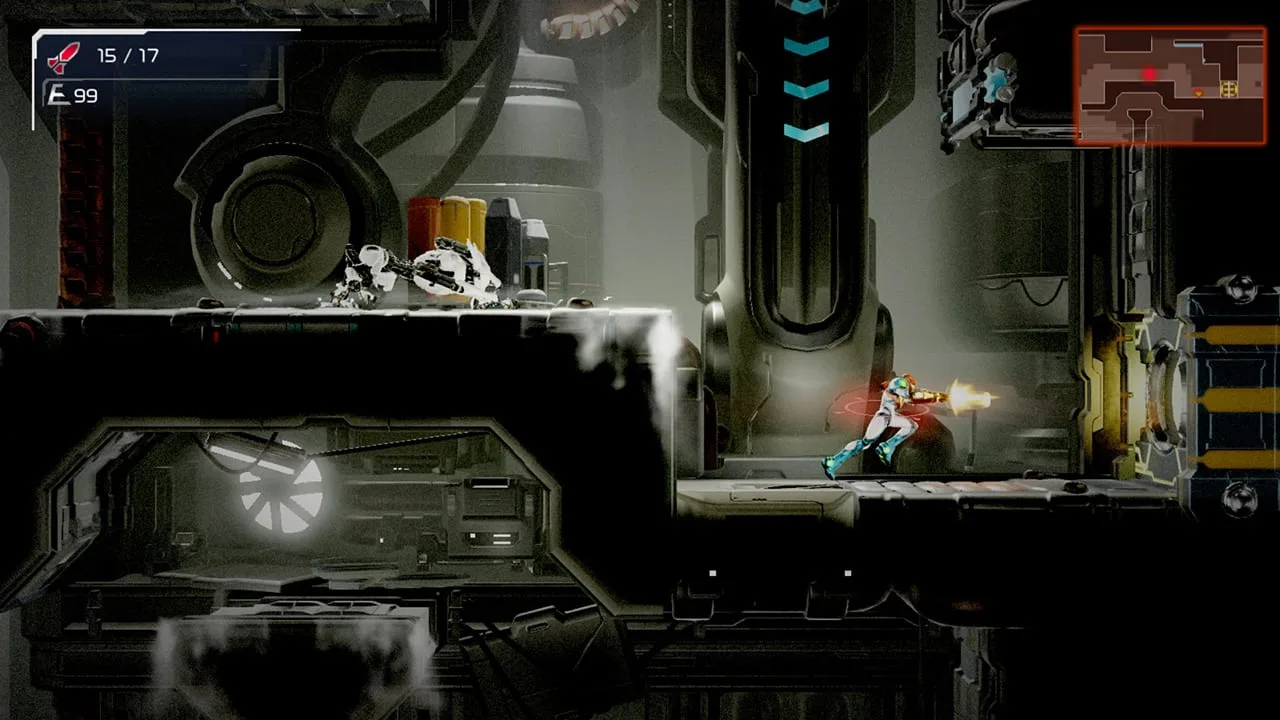 Cena do jogo Metroid Dread