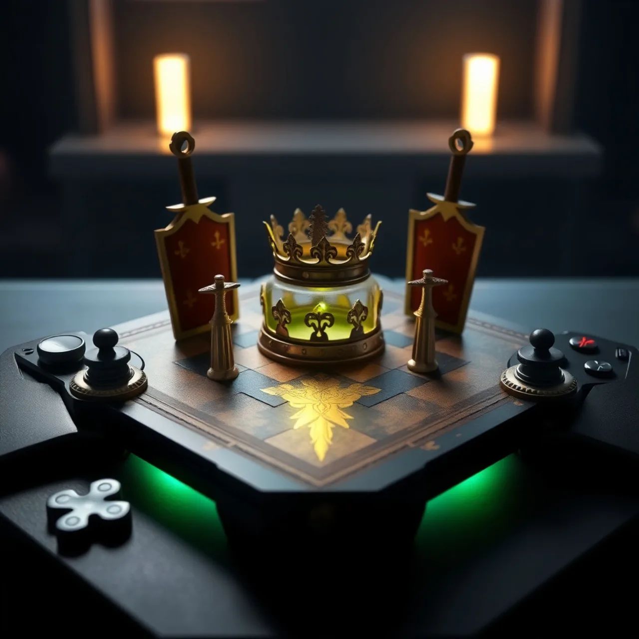 Jogador faz agachamentos com o console Xbox Series X|S ao lado, enquanto saboreia uma salada de quinoa