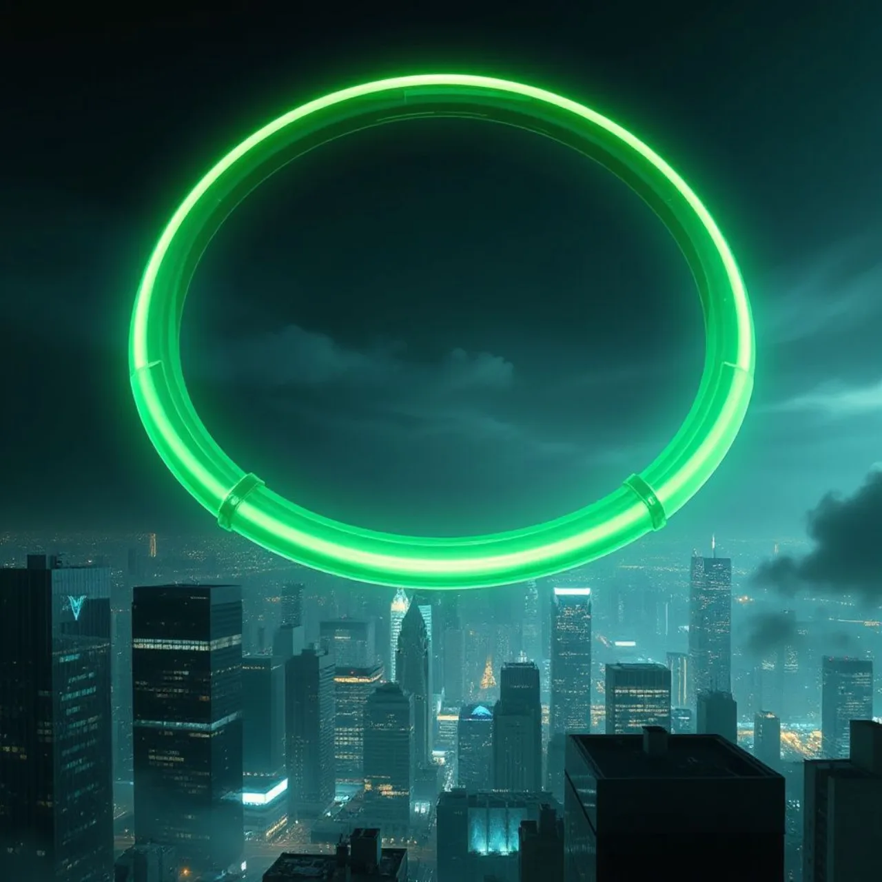 Detetive de terno com lanterna verde na cidade, ao lado da capa cósmica de The Green Lantern de Morrison/Sharp
