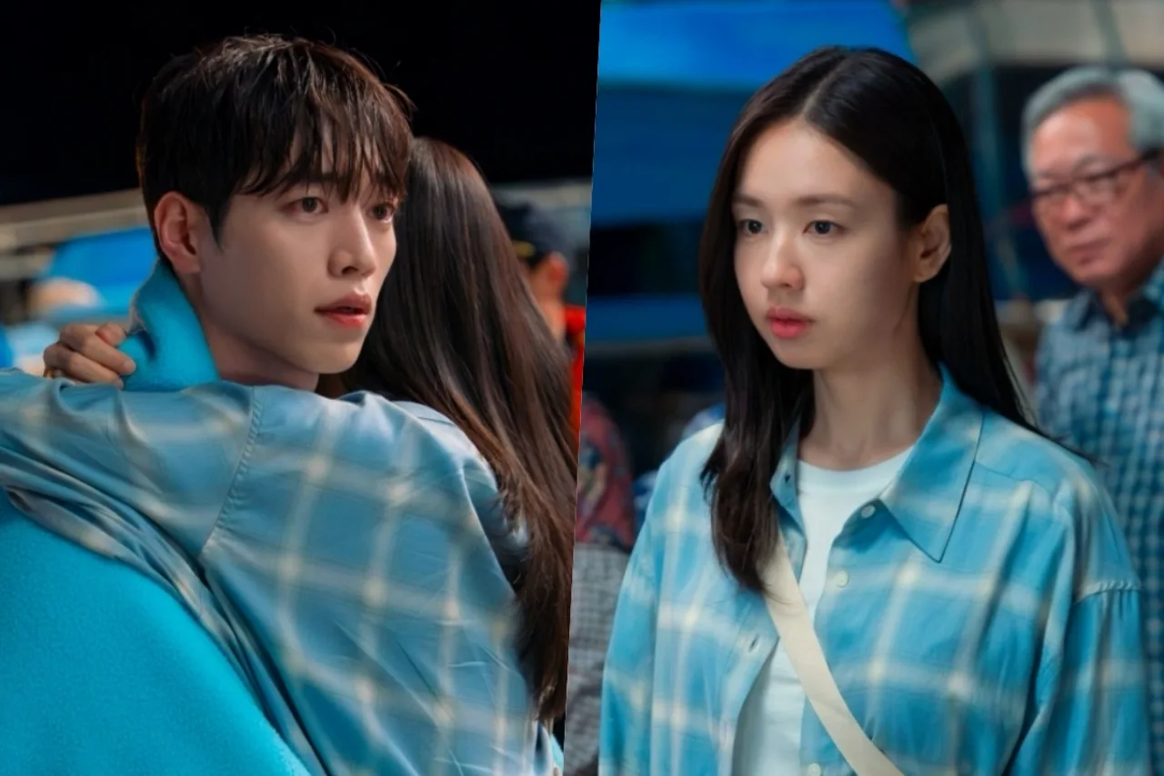 Seo Kang Jun e Ahn Eun Jin lutam na lama, vestindo roupas rasgadas, em cena tensa de 'A Love Other Than Yours