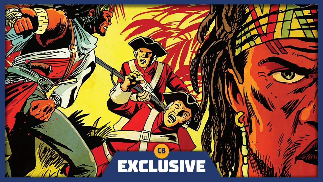 Capa de Vengeance Unchained #1 mostra o pirata Black Caesar ao lado de Shaquille O'Neal, ambos em pose heroica