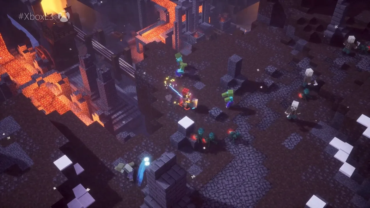Cena do jogo Minecraft