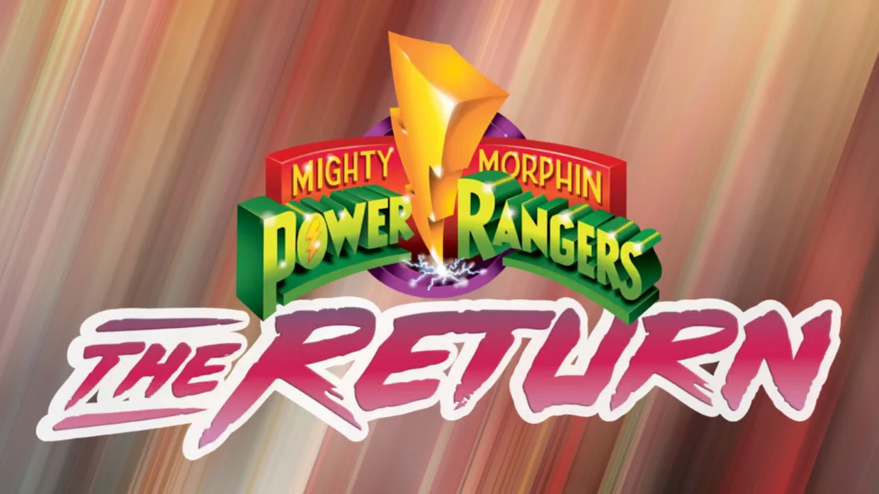 Figura do Red Ranger em pose de ação, traje desgastado, detalhes de armadura e duas versões ao lado