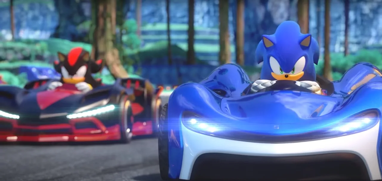 Cena do jogo Sonic Team