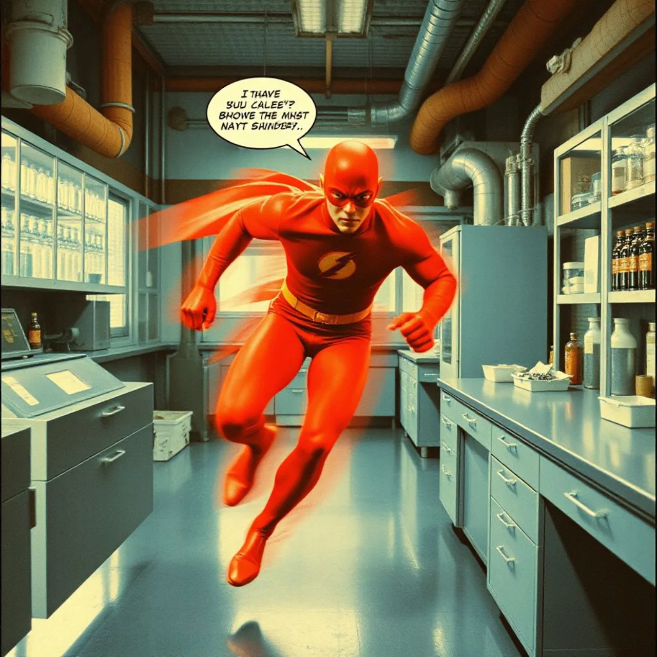Capa da Showcase #4 com o Flash de Barry Allen em pose heroica, ao lado do logotipo da DC Comics