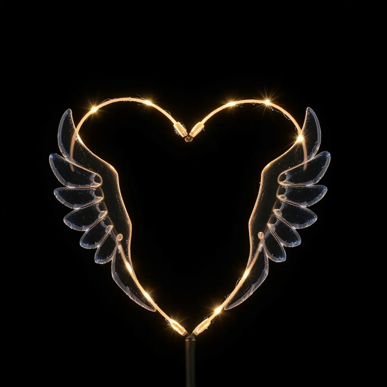 Yena segura o novo Light Stick versão 2, com coração central e pequenas asas douradas nas laterais