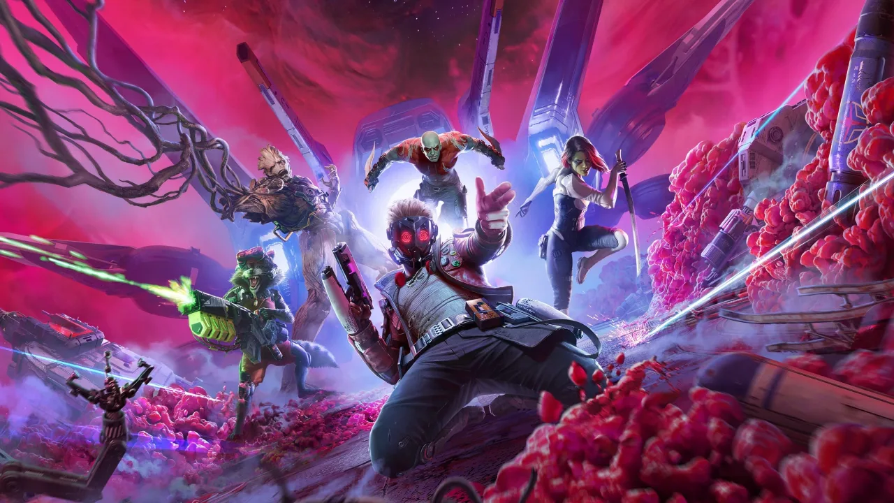 Cena do jogo Marvel’s Guardians of the Galaxy