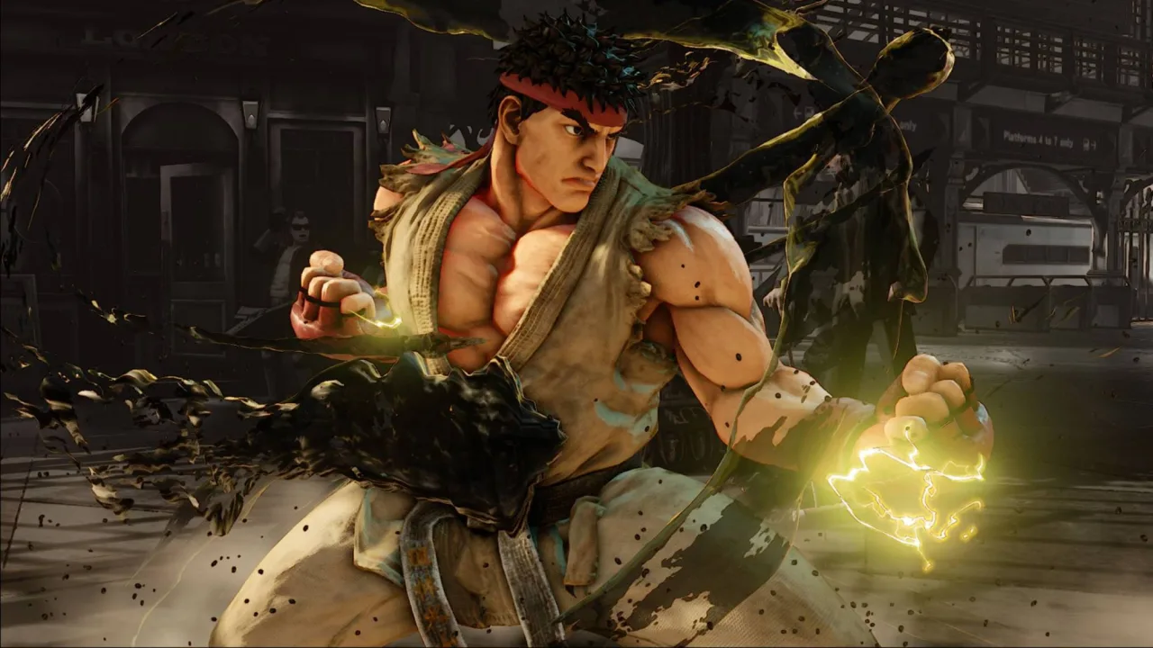 Jin, Liu Kang, Sol, Terry, Kyo e Ryu aparecem lado a lado em pose de luta, destacando a comparação de complexidade