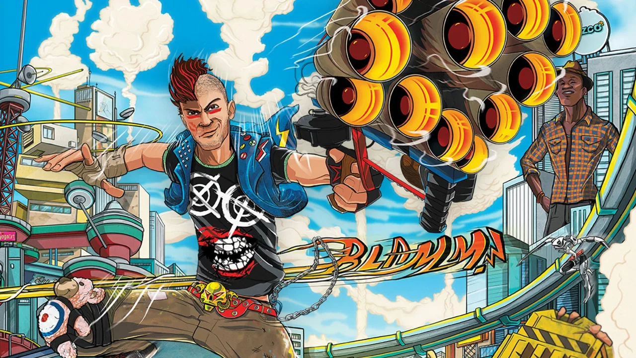 Cena do jogo Sunset Overdrive