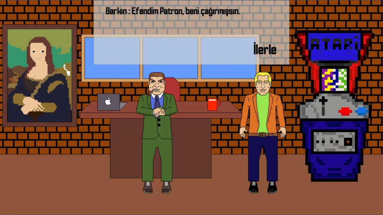 Controle de videogame retrô ao lado de uma maçã fresca e uma garrafa de água sobre uma mesa de madeira iluminada
