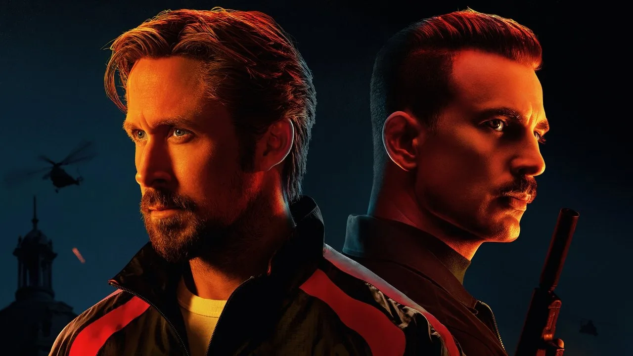 Homem em roupa esportiva faz flexão ao lado de TV exibindo capa de War Machine