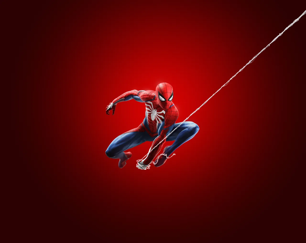 Jovem vestindo camiseta do Spider-Man faz agachamento com halteres ao lado de console PS4 e controle