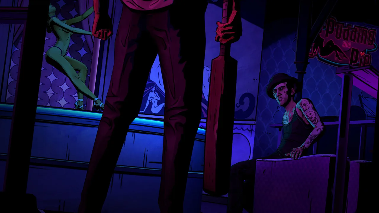 Cena do jogo The Wolf Among Us Remastered