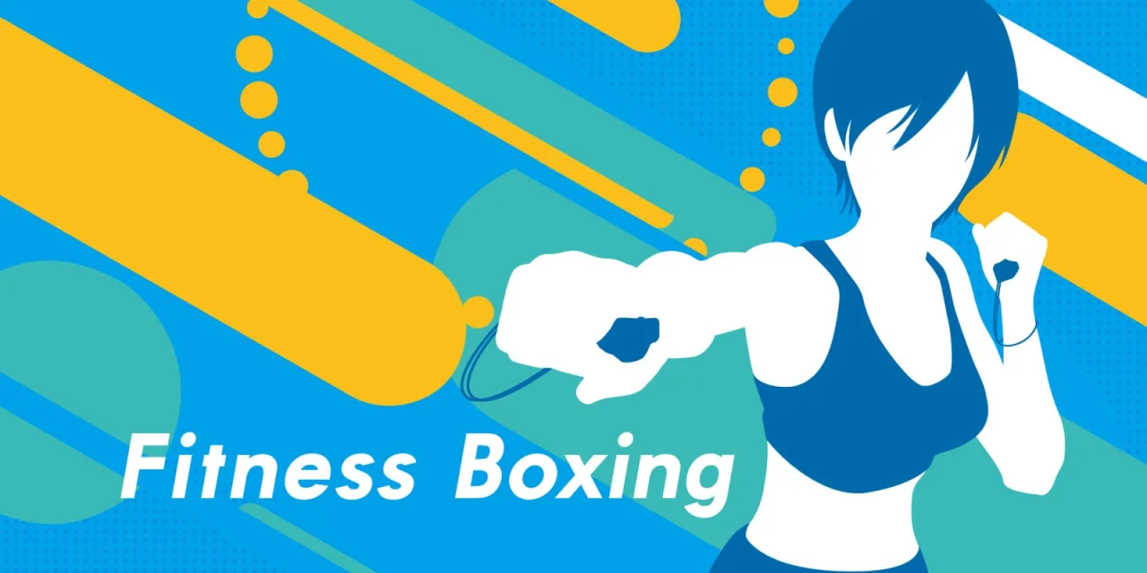 Um jogador suado usando luvas de boxe, frente ao Nintendo Switch 2 Edition exibindo “Fitness Boxing 3 – Boost Up”