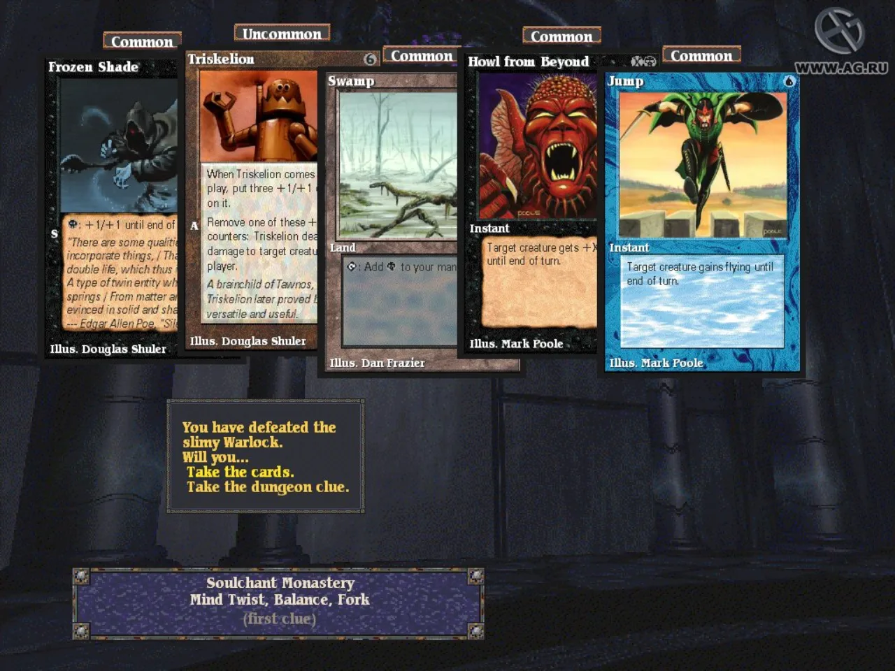 Cartas Magic com ilustrações de fazenda, incluindo um trator, uma abóbora e um mago segurando um haltere