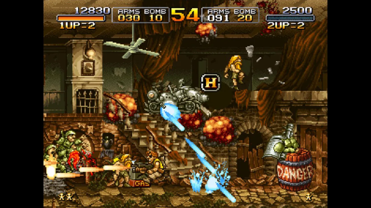Cena do jogo Metal Slug