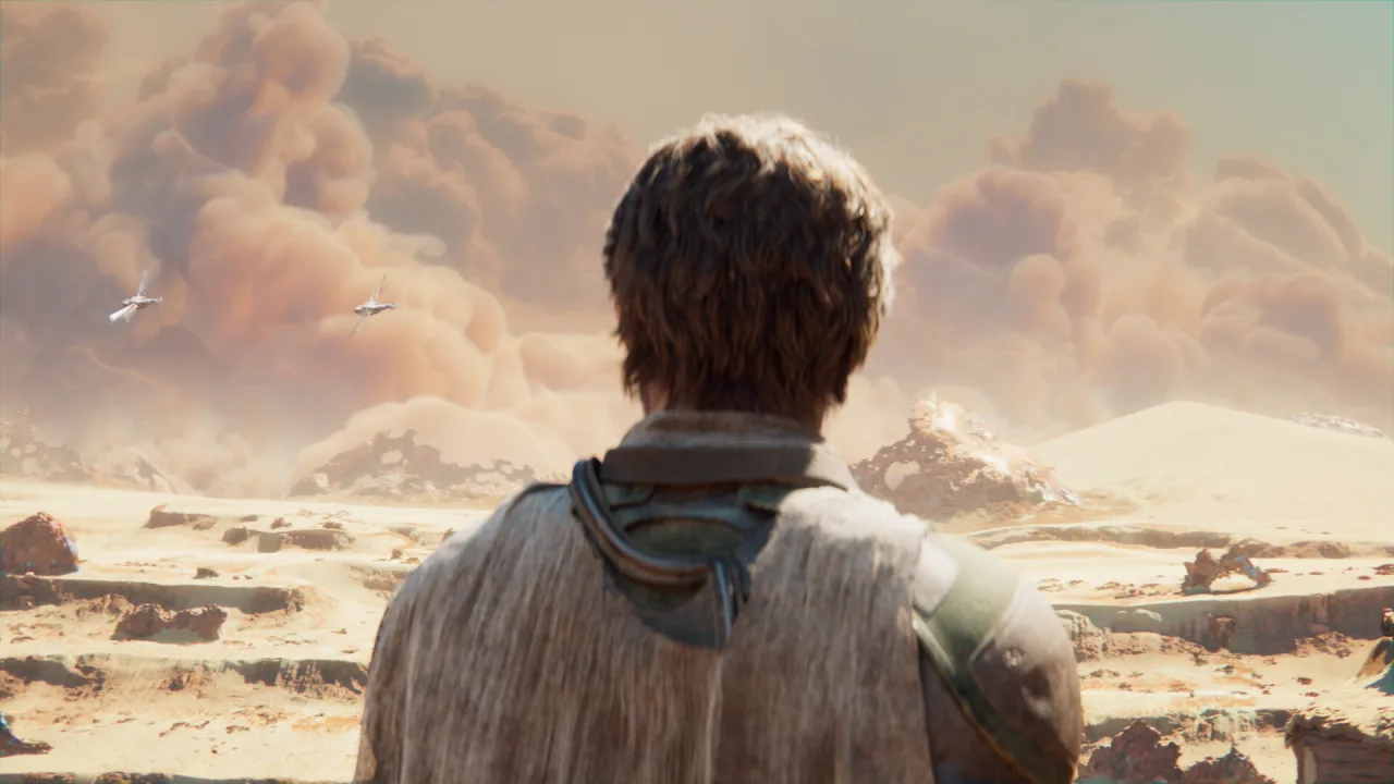 Cena do jogo Dune: Awakening