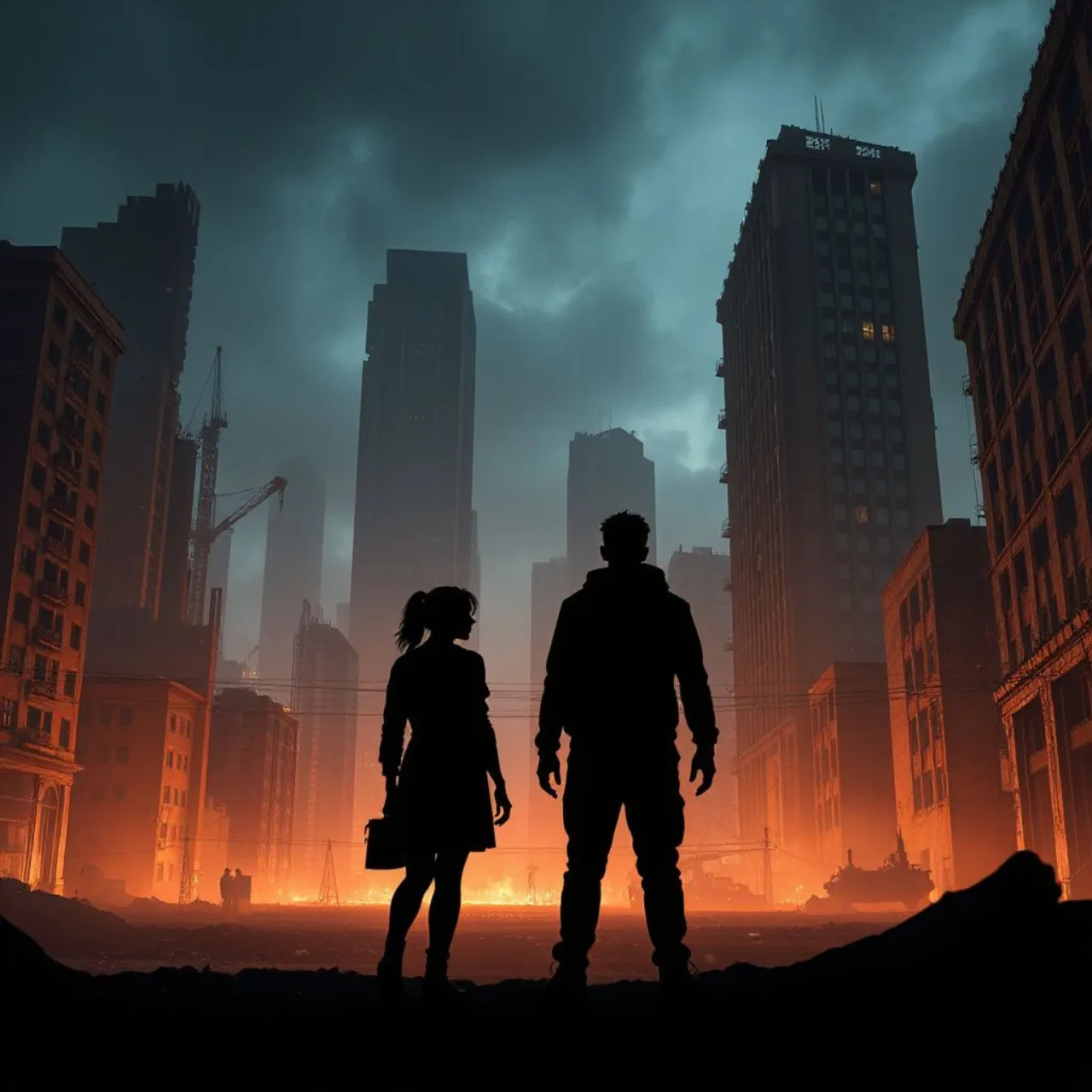 Korra em pose de combate, cercada por sombras, enquanto o logotipo de 'Avatar: Seven Havens' aparece ao fundo