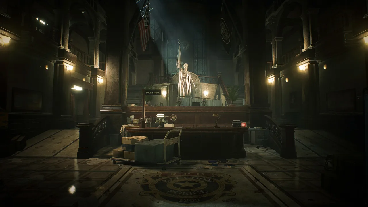 Cena do jogo Resident Evil 2