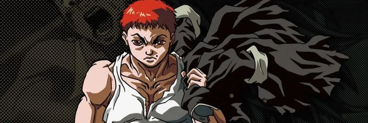 Cena do anime Baki the Grappler