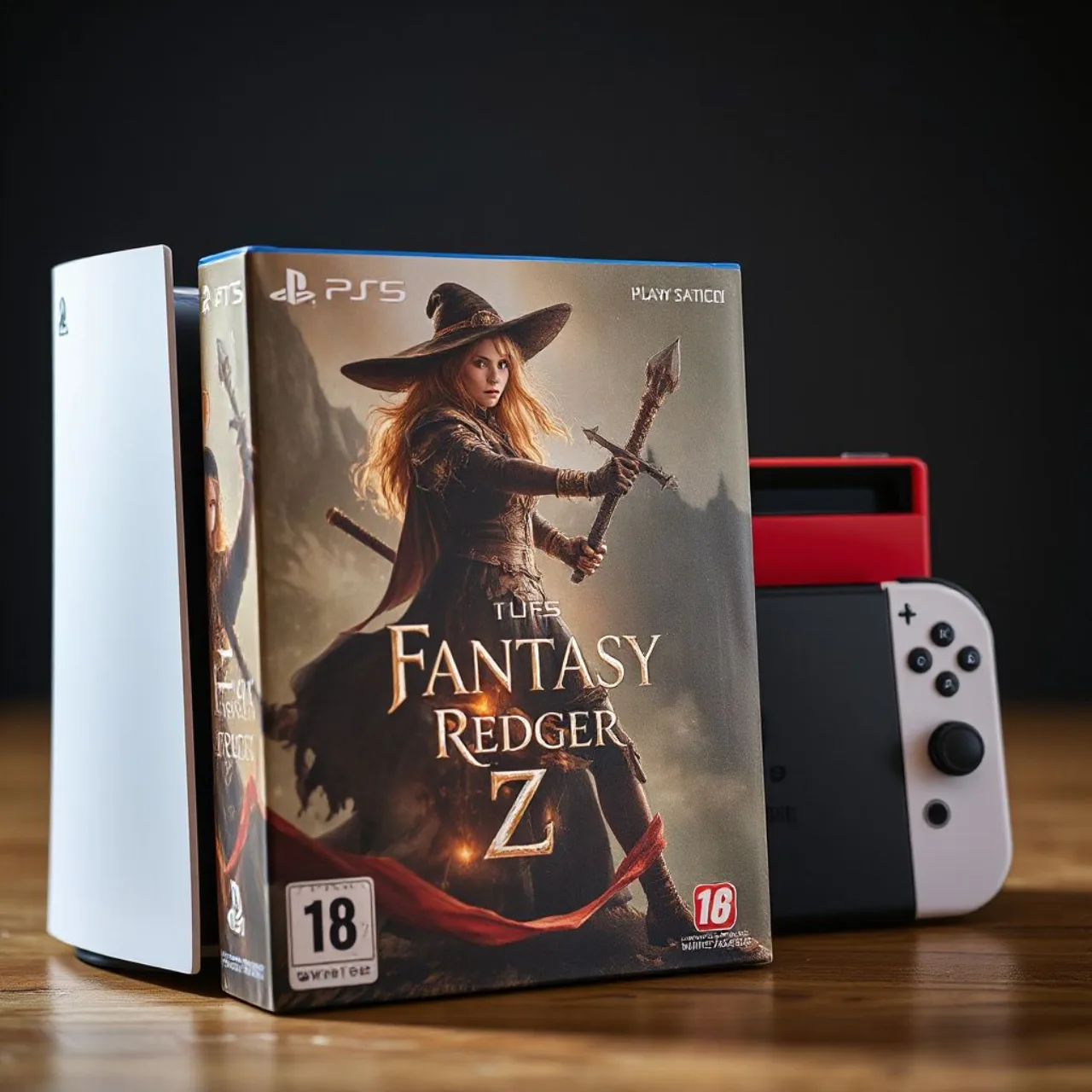 Capa de STARDUST: Wish of Witch mostrando a bruxa protagonista ao lado dos logos do PS5 e Switch 2